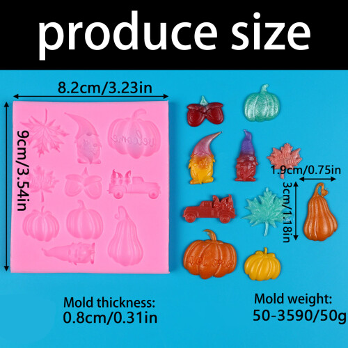 Kreative orange schwarze Hexenhut-Silikonform, geeignet für 2