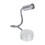 Adjustable LED Reading Light 1W Cool White Gooseneck Bed Lamp with Switch 2