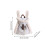 Niedlicher Rucksack mit Hasenohren, koreanischer Stil,-Grau 4