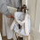 Niedlicher Rucksack mit Hasenohren, koreanischer Stil,-Grau 5