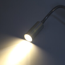 LED Bed Lamp 3W Warm White Reading Light with Flexible Gooseneck AC85-265V
