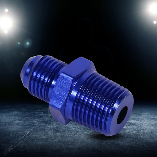 AN6 auf 3/8" NPT Adapter Blau 1