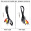 AV Cable for Raspberry Pi 2 Model B+ AV Video Wire Plug and Play High Quality 8
