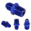 AN6 auf 3/8" NPT Adapter Blau 1