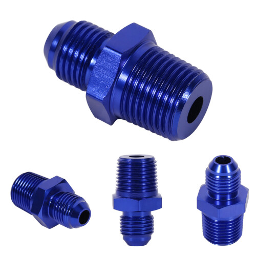AN6 auf 3/8" NPT Adapter Blau