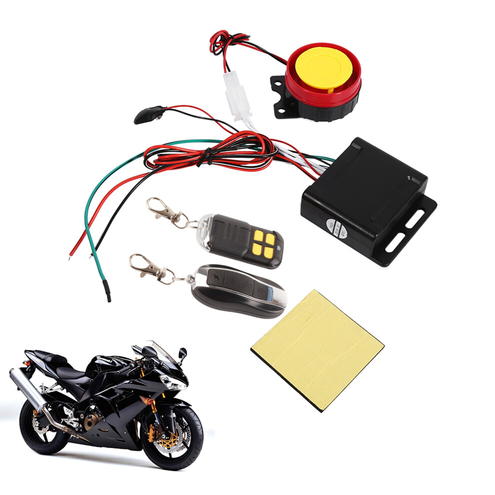 Motorcycle Anti-Theft Alarm System 12V With Remote Control 125Db 5061393136177