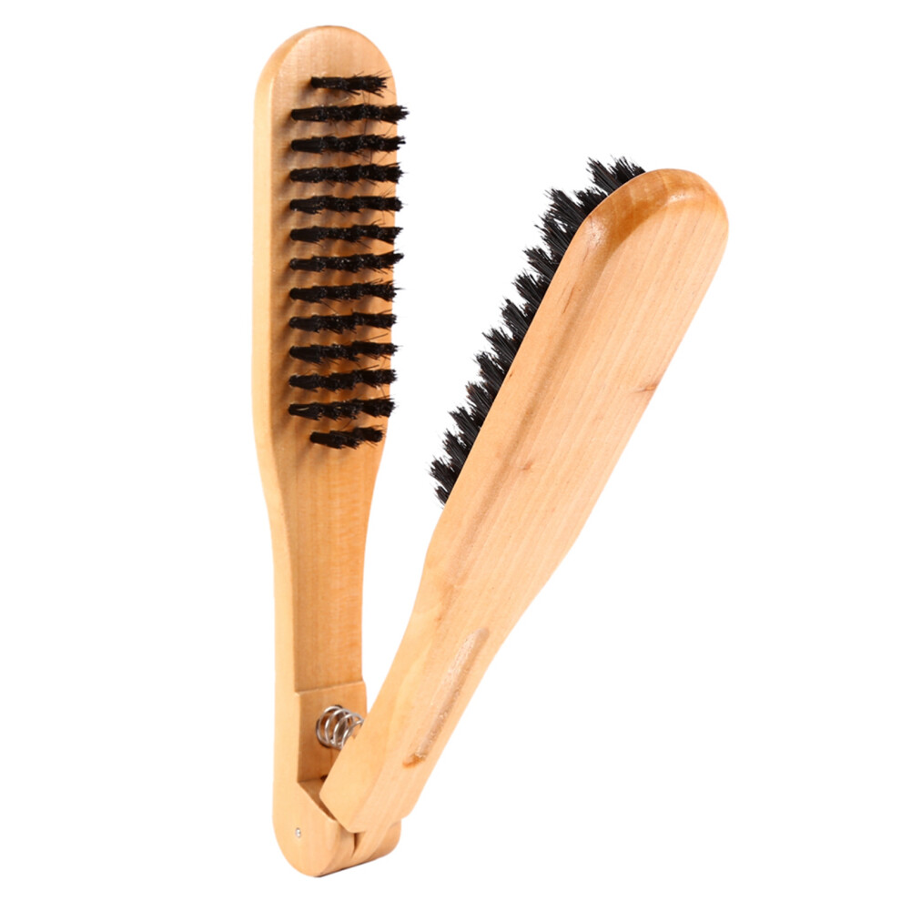 Unisex Professional Wooden Double Anti-Static Hair Straightening Comb 21.5Cm