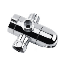 3-Way Shower Head Diverter with Mount & Valve, Chrome, 8.5cm