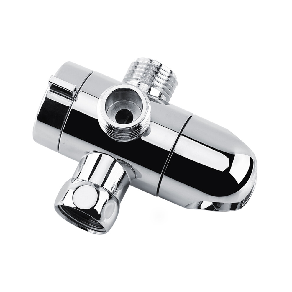 3-Way Shower Head Diverter With Mount & Valve, Chrome, 8.5Cm 8411393137631