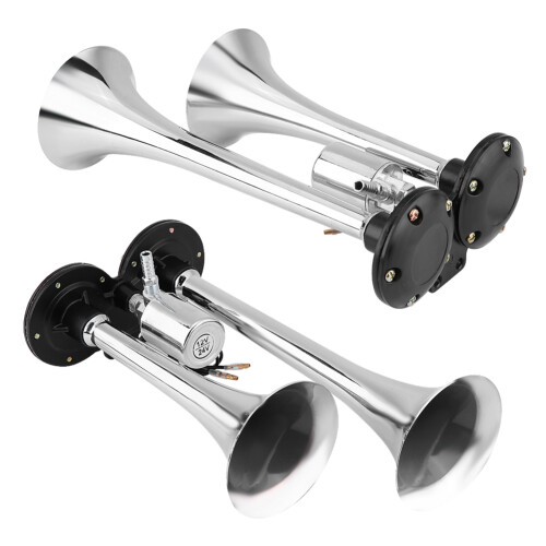 150db Chrome Dual Trumpet Vehicle Horn 2