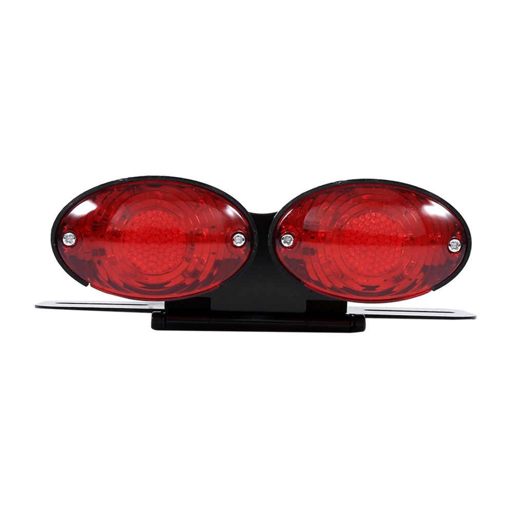 Dual Cat Eye Motorcycle Led Tail 17X2 Leds Lens 12V Light/Red 7891393049164