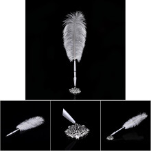 Decorative White Feather Quill Pen