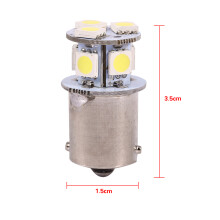 2pcs White BA15S R5W 1156 5050 8SMD LED Car Brake Lights Bulbs