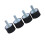 4 Pack M8 Rubber Vibration Isolator Mounts fit Compressors & Generators 1