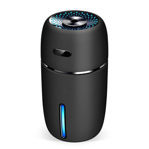 USB Υγραντήρας Αυτοκινήτου 200Ml Μίνι Φορητός Υγραντήρας με 7 Χρώματα LED Νυχτερ