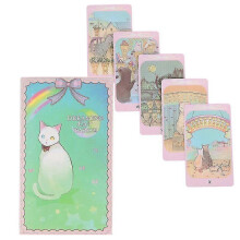 Chat Rêveur Cartes de Tarot Carte Prophétie Destin Jeu de Divination Jeu de société Famille Party