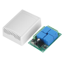 DC12V 4‑CH 433MHz Wireless Garage Door Remote Switch with 4 Relays