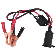 2FT 12V 24V Zigarettenanzünder-Steckdose Weibchen 15A Alligator-Clips Autobatterie Verlängerungskabel