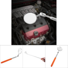 Telescopic Inspection Mirror 30/50mm, Extends Up To 600mm, Slim Silver Tool