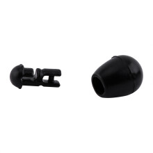 20pcs Black Carp Fishing Method Feeder Quick Change Beads 11mm