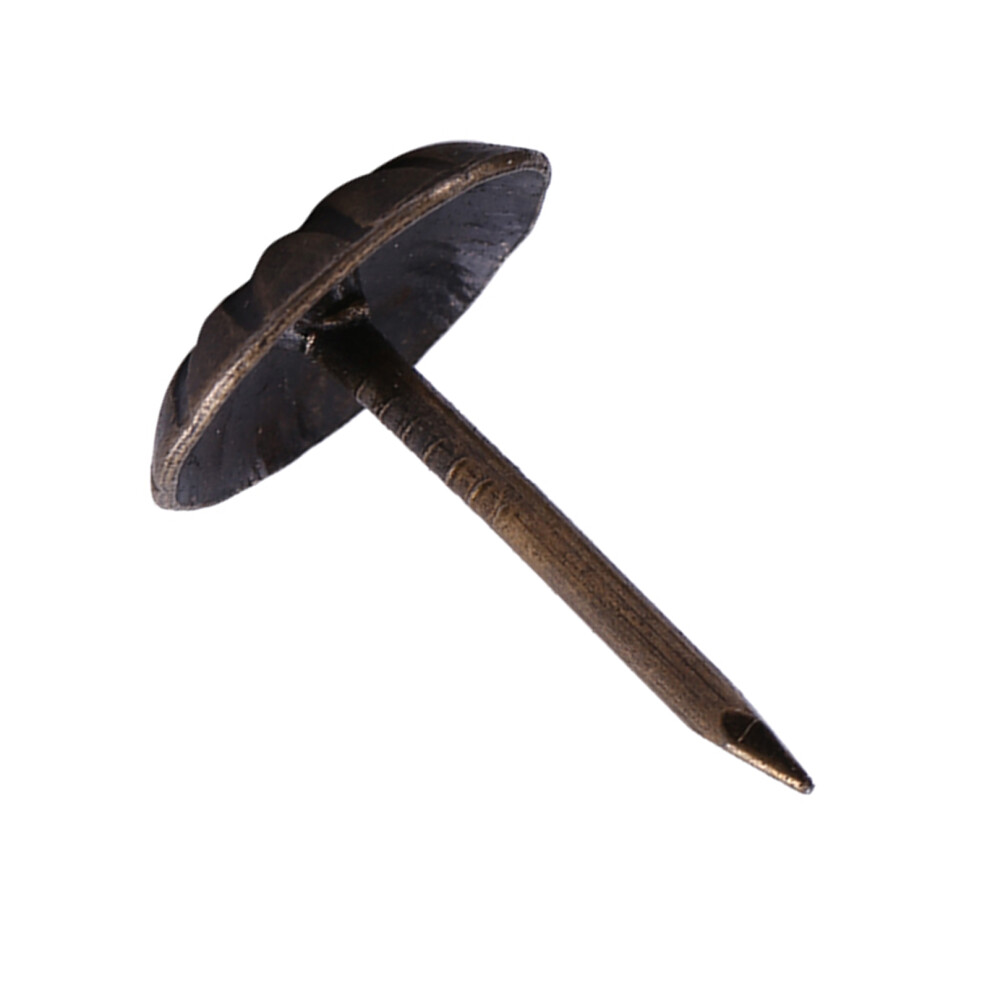 Vintage Bronze Upholster Nails 100Pcs - Furniture, Sofa, Decor Tacks 4961393051429
