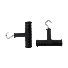3pcs T-Handle Stainless Steel Fishing Knot Puller Set, Black