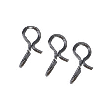 Small Black Stainless Steel Fly Hook Lure Snap S Size Quick Changing Snap