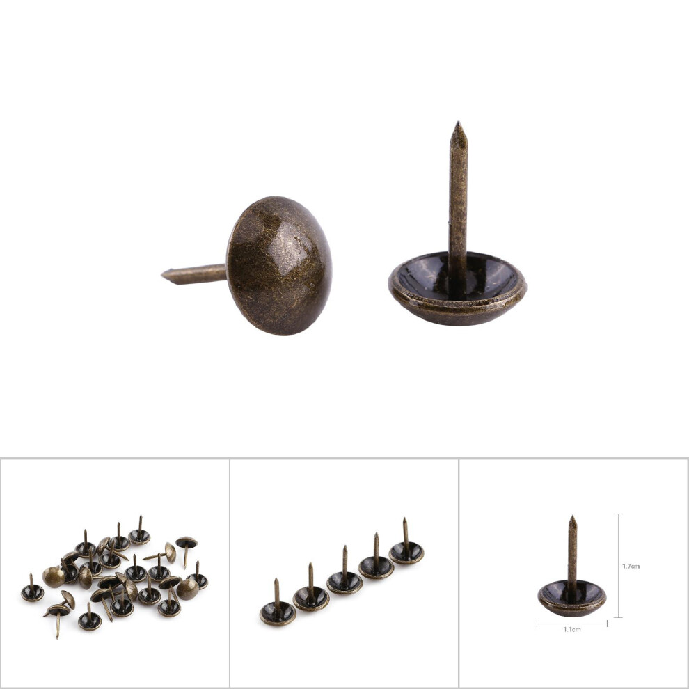 100 Vintage Style Bronze Upholstery Tacks 7444352872558