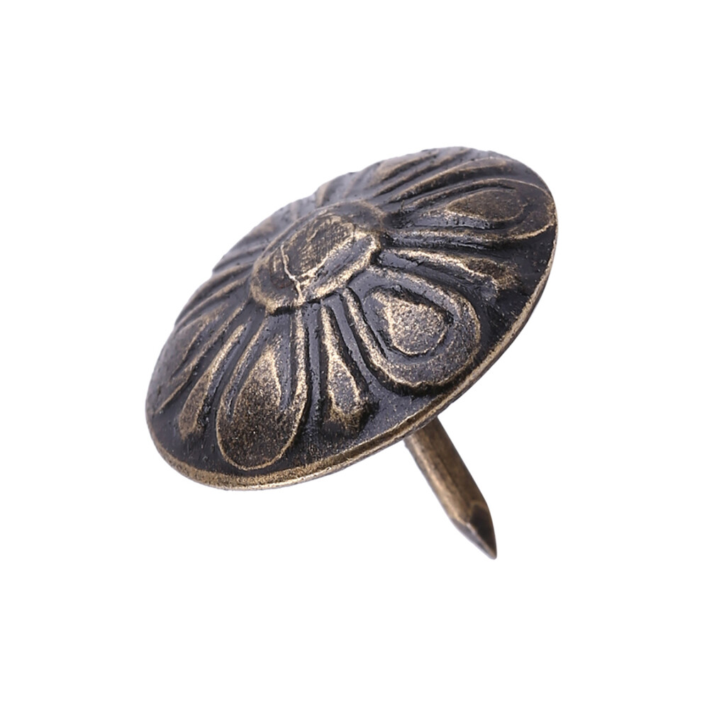 Bronze Upholstery Nails 100Pc Antique Style 7444352828012