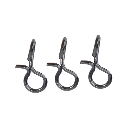 Small Black Stainless Steel Fly Hook Lure Snap S Size Quick Changing Snap 2