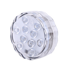 Waterproof 10 LED RGB Aquarium Light with Remote, 70x25mm Decorative Lamp