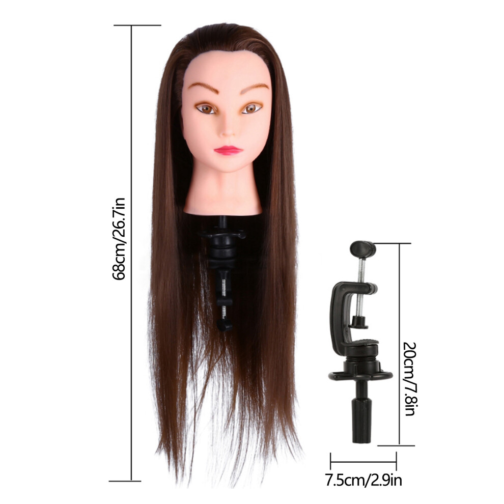26" Hairdressing Mannequin for Training with Clamp