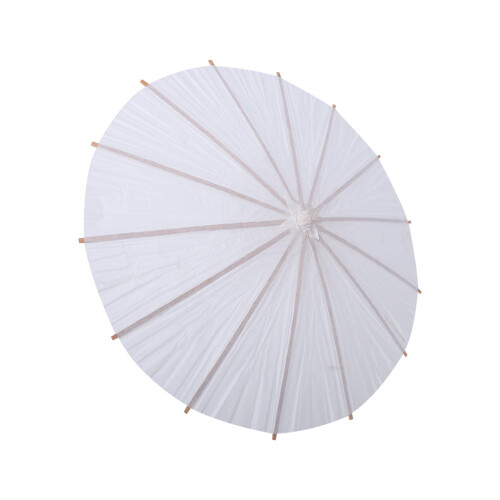 White Paper Umbrella Wedding Decor Props 20cm-42cm Diameter 2