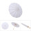 White Paper Umbrella Wedding Decor Props 20cm-42cm Diameter 5