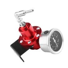 Universal Aluminum Adjustable Fuel Pressure Regulator with Gauge for Car 0-8 kg/cm²