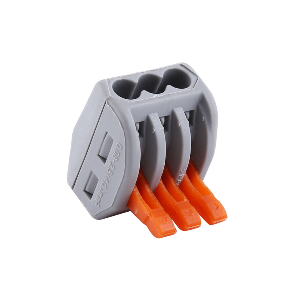 20Pcs 3-Way Reusable Spring Lever Terminal Block 32A, 85C 8431393141414