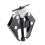 Car Battery Terminal & Wiper Arm Puller Tool 10cm, Black Silver 15