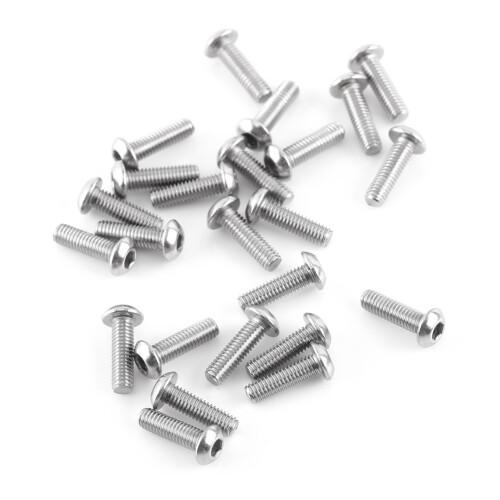 M3 304 Stainless Steel Hex Socket Screws & Nuts Set - High Strength Button Head
