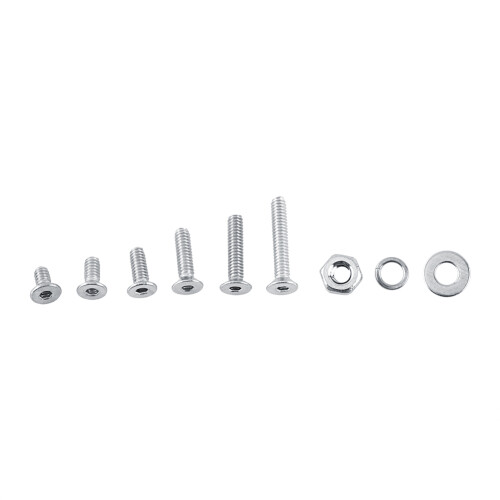 M2 Stainless Steel Flat Head Hex Socket Screws Bolts with Nuts Washers Set 1
