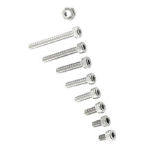 A2 Stainless Steel Hex Socket Cap Screws Bolts Nuts Kit M2.5 Assortment -UK