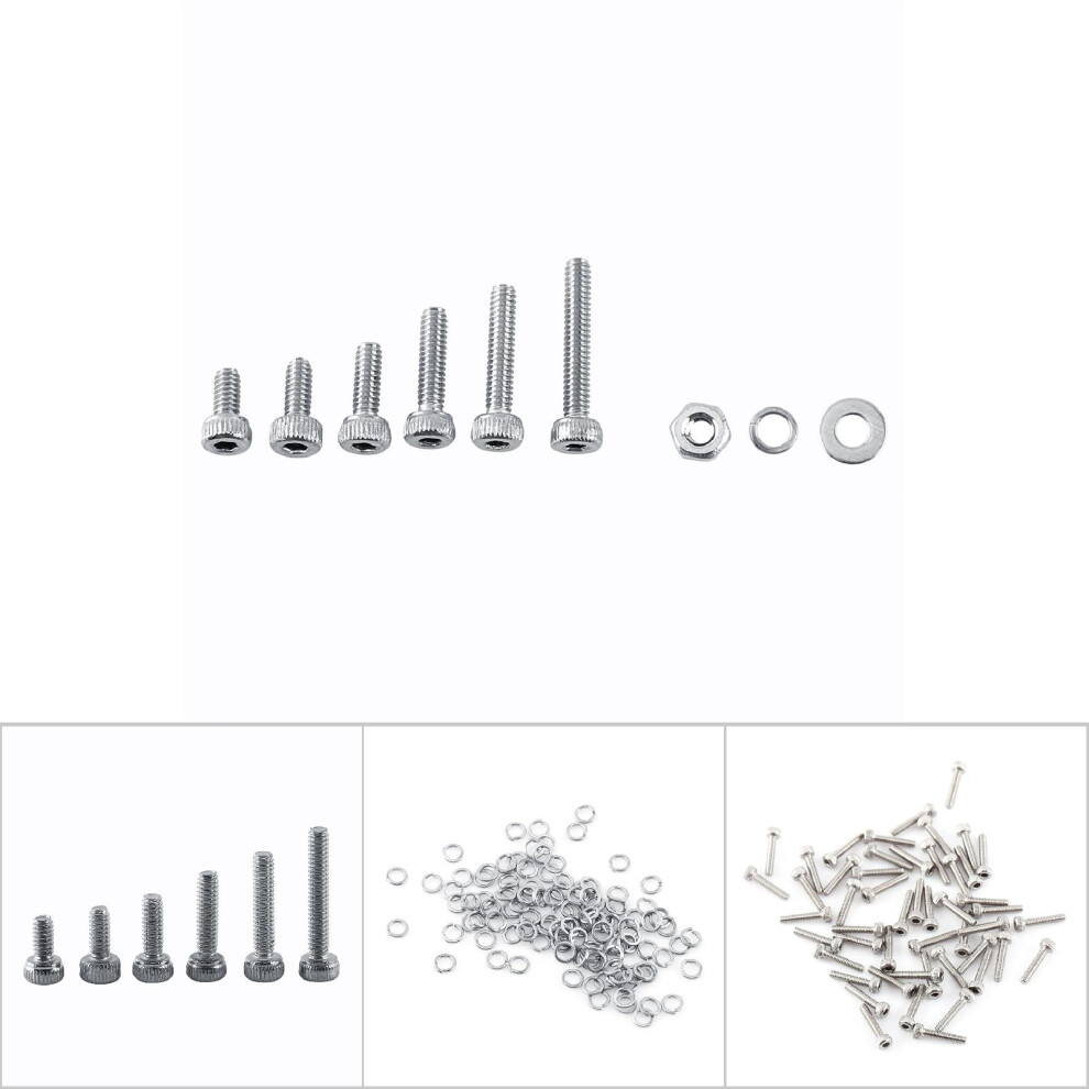 M2 304 Stainless Steel Hex Bolt and Nut Kit