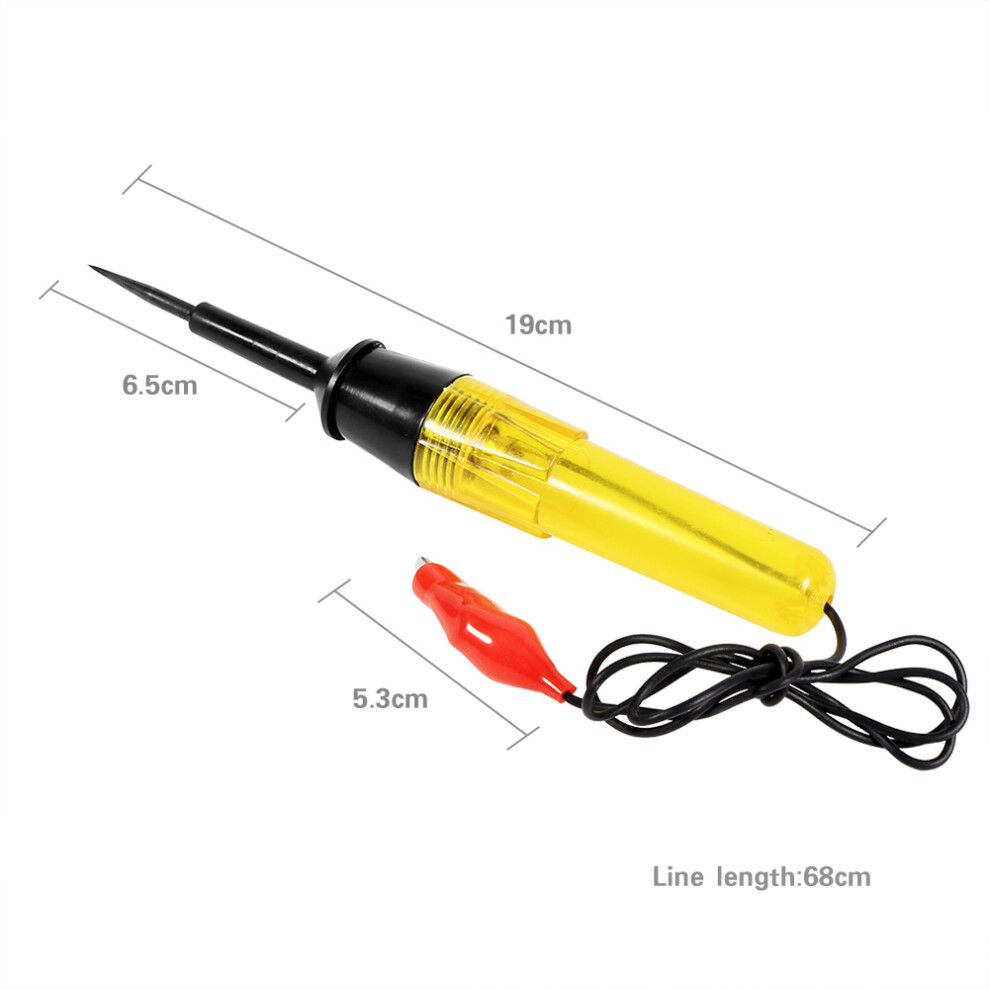 6V-24V Car Truck Motorcycle Voltage Circuit Tester Pen, 19Cm Yellow 8721393056147