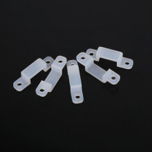 Silicone 10mm LED Strip Clips 100 pcs for Fixing 3528 5050 1210 RGB LED Lights