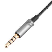 Audio Cable 3.5mm Jack Upgrade for MMCX SE215 SE425 SE535 Headphones Black