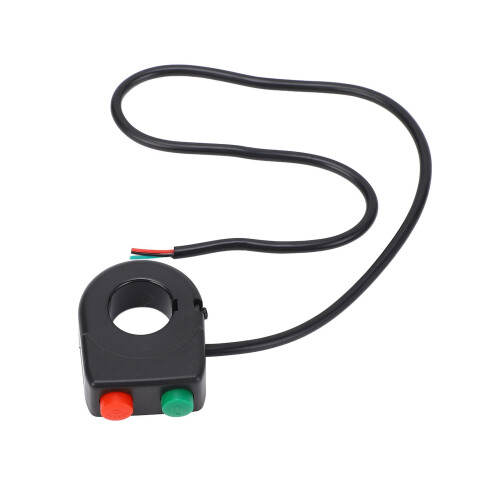 12V Black Motorcycle Handlebar Switch for Headlight & Horn, 5.5x4cm 2