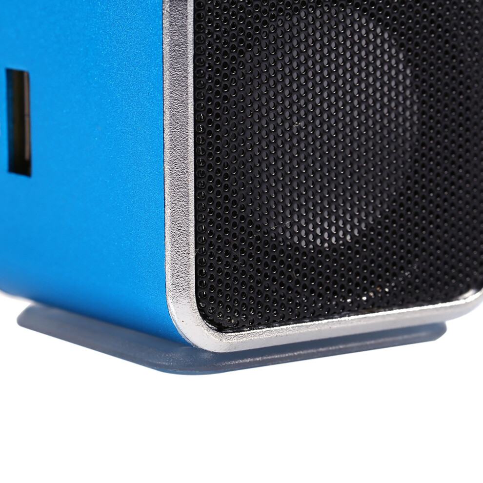 Mini Portable Tooth Speaker 600Mah Fm Radio Tf Disk 5X5x5.2cm Blue 4111393058472