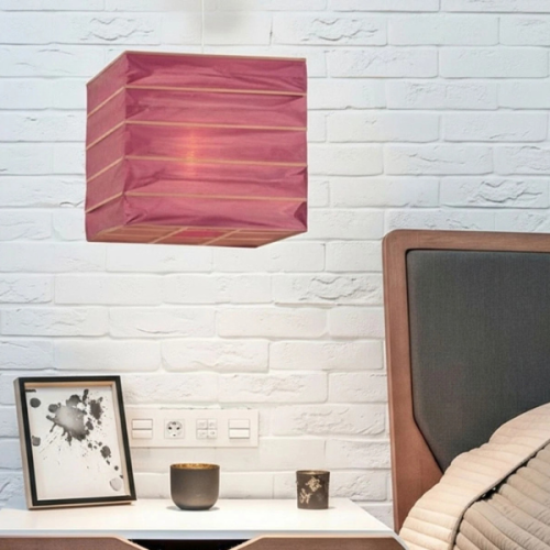 12" Square Paper Pendant Lantern Ceiling Light 1