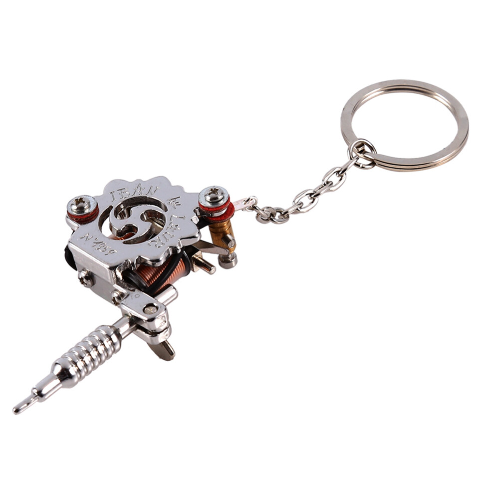Mini Portable Tattoo Gun Compact Ink Supply Tool with Pendant Keychain
