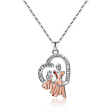 HKEDES New Heart Necklace for Women, 12 Birthstone Fashion Holiday Gift