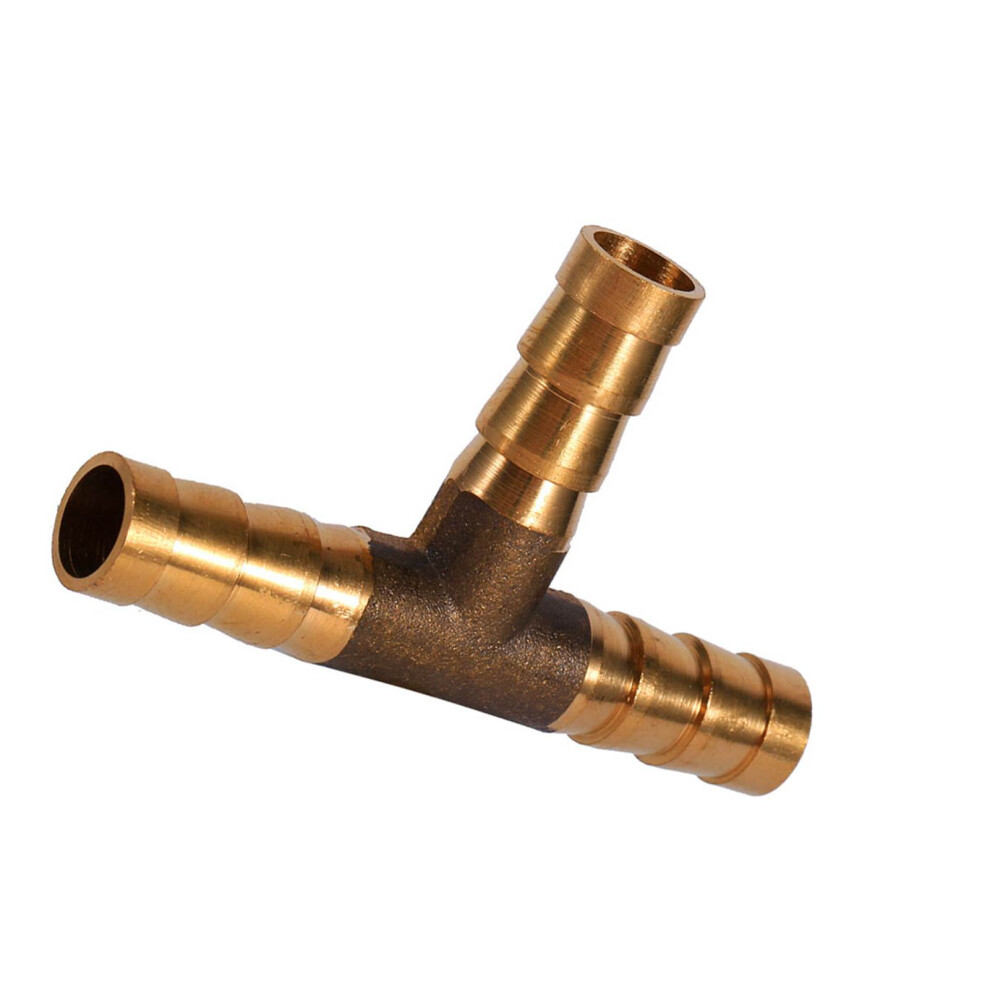 Brass 3 Way Fuel Hose T Connector 8Mm For Oil Gas Air Pipe Joiner 8711393059071